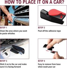 Auto-Activating Deer Whistles – 6 Count, Removable & Washable for All Vehicles