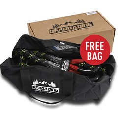 NEW Offroading Gear Kinetic Recovery Rope (Black), For Off-Roading/4×4,All Sizes