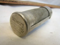 Marbles Match Stick Holder Tube Hunting Tool 1900 Pat Hiking Camping Geocaching