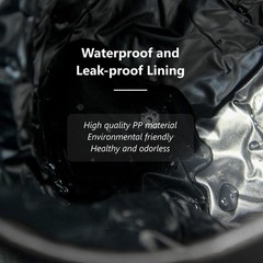Car Trash Can Foldable PU Leather Car Garbage Can Waterproof Portable Multifu…