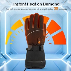 Minthouz Heated Gloves For Women Men7.4V Rechargeable Heated Gloves