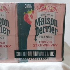 Forever Strawberry Flavored Sparkling Water, 11.15 Fl Oz, 24 Count (12/19/2026)