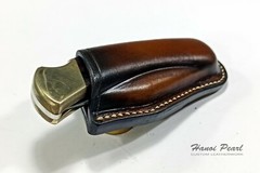 Buck 110 Hunter Sheath | Custom Cross Draw Scout Carry Leather Sheath