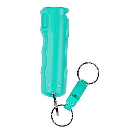 2-in-1 Pepper Gel with Detachable Safety Whistle Keychain, 3X longer Mint