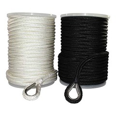 Heavy Duty Braided Nylon Cord Rope – Weatherproof Nylon 1/2″ x 150ft White