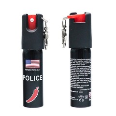 Police Pepper Spray（20ml/0.68fl.oz）Self Defense Safety Lock Security Keychain