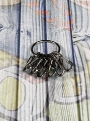 Paracord Wrist Lanyard 14” Key chain W S/S Bead Nite Ize Key Ring & Light