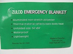 Zulco Emergency Blanket – 54 x 84″ – Waterproof – Pack of 2 – NEW