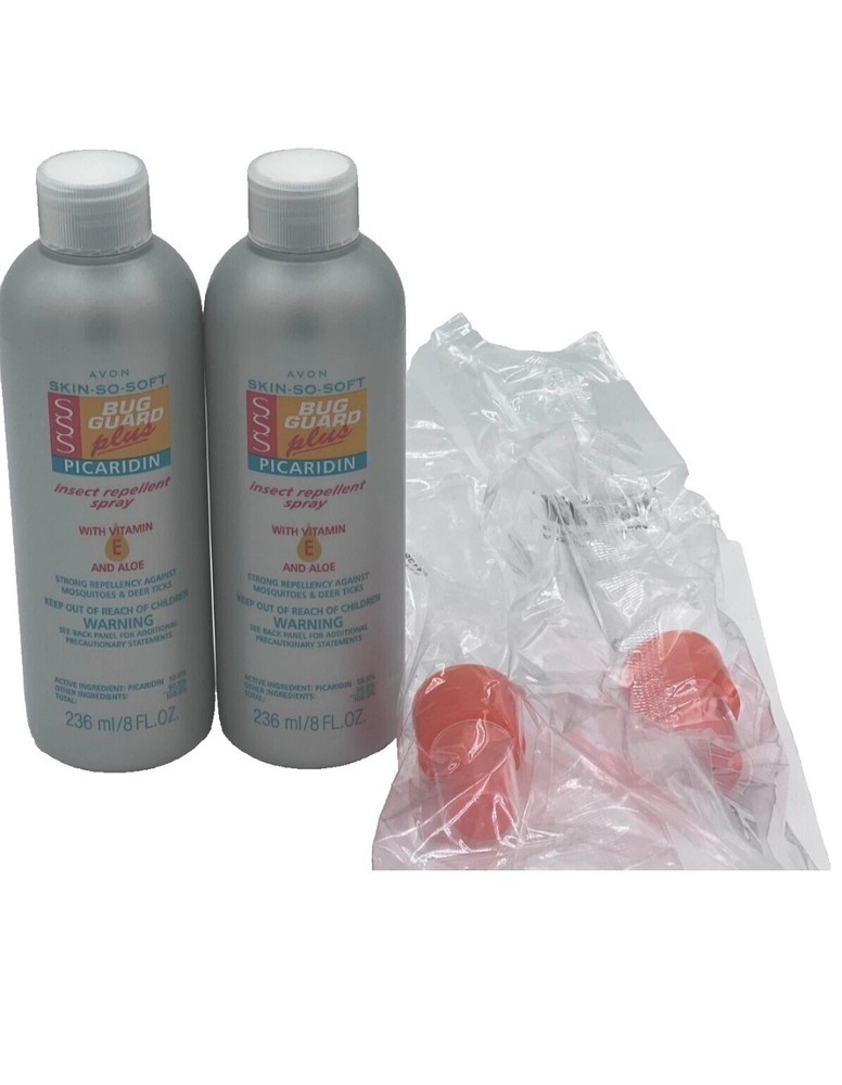 Avon Skin So Soft Bug Guard Plus Picaridin Family Size 8 fl oz with Pump ,2 PACK