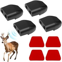 4 PCS Deer Whistles for Car, Automotive Save a Deer Whistles to Avoid Collisions