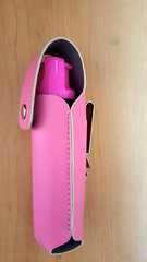 Police Magnum pepper spray 4 ounce Hot Pink Safety Lock pink holster CLOSEOUT