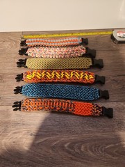 LOT: (6) Paracord Survival Bracelet – Handmade Multicolor – Outdoor Camping Hike