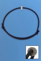 GTFO Escape Bracelet Made of Elasticized Cord with Integral Tungsten Carbide Bit