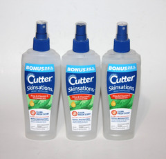 LOT (3) CUTTER SKINSATIONS INSECT REPELLANT SPRAY ALOE VITAMIN E CLEAN FRESH 7.5