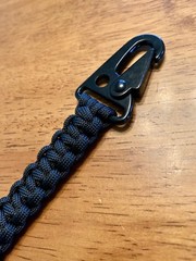 (HK Set) 10” Wallet Tether & 6” Carabiner Keychain 550 Paracord Leash Lanyard
