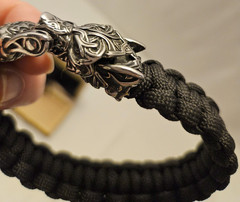 Paracord Bracelet Dragon Head clasp fantasy steampunk