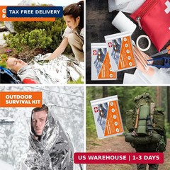 Emergency Blankets Mylar Thermal Blanket,(10 Pack) of Gigantic Space Blan