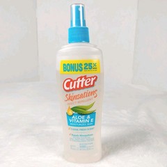 Cutter Skinsations Mosquito Insect Repellent Pump Spray Aloe Vitamin E 7.5 oz