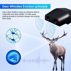 30 Pcs Deer Whistles for Vehicles – Wind Activated Ultrasonic Warning Devices, W