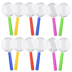 12pcs Magnifiers Kids Magnifiers Toy Giveaway for Kids Plastic Acry…
