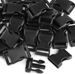 50 PCS 5/8″ Black Plastic Side Release Buckle for Paracord Bracelets NEW