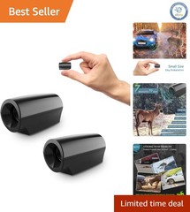 Compact Deer Warning Whistles with Upgraded Adhesive – Enhance Car Safety 2 Pack