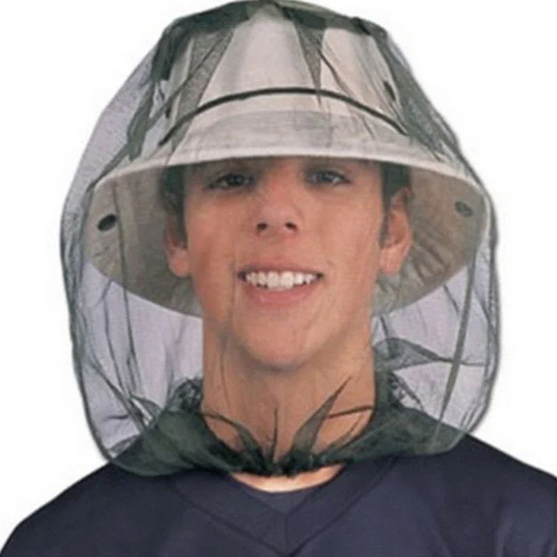 1 Pc Anti Mosquito Fishing Hat Mesh Bug Net Cap Outdoor Camping Travel