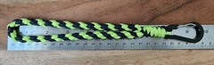 Wrist Paracord 550 Lanyard Keychain Fluorescent Green And Blue