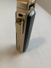 Windproof Straight Torch Blue Flame Lighter Refillable GOLD COLOR （USA seller ）