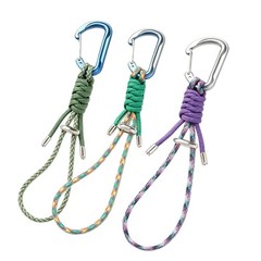 Durability Paracord Straps Aluminum Clasps Secure Fastening Camping Essential