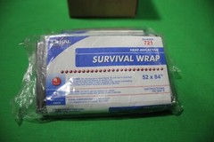 (2 Pack) HONEYWELL NORTH 045036 Survival Wrap Blanket,Silver,52In x 84In
