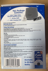 Cutter Eclipse Zone Mosquito Repellent, New, Rechargeable with Refill Outdoors
