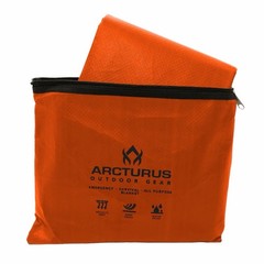 ARCTURUS OUTDOOR SURVIVAL BLANKET/TARP/PONCHO 60″ X 82″ – Hi-Viz Orange