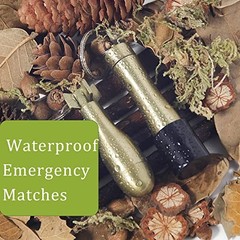 NAKUPENDA 2Pcs Permanent Match Flint Match Keychain Flint Fire Starter