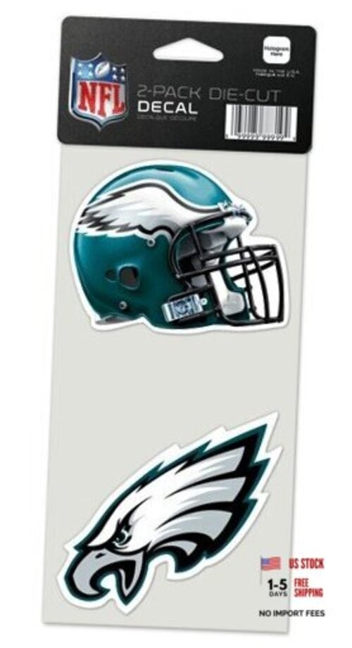 Philadelphia Eagles Auto Decals 2 Pack – 4″ by 4″ Each