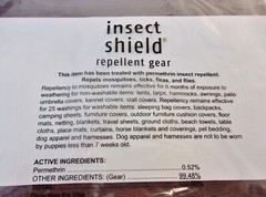 Insect Shield Eco Protection Built-in Permethrin Bug Repellent Blanket 68×56 NEW