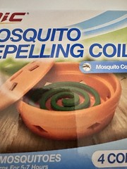 NEW Mosquito Repelling Terra Cotta Burning Dish W/ 4 Starters Citronella Scent