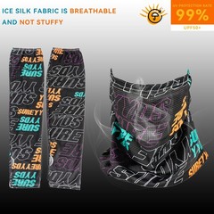 RidingRush Face Covering for Men & Women with Arm Sleeves – One Size, Black