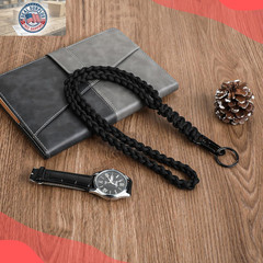 Heavy Duty Neck Braided Paracord Lanyard Keychain for Men Women Outdoor Survival