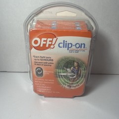 OFF! Clip-On Mosquito Repellent Fan, Battery Operated, Rotating Clip, Outdoor