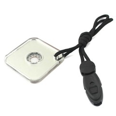Button Compass Signal Mirror for Camping Emergency Reflective Survival Whistle