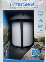 Thermacell Patio Shield 15 Foot Zone Mosquito Protection Repellant Lantern -New
