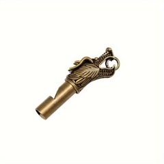 1X Brass Chinese Dragon Whistle Key Chain Pendant Outdoor Whistle Key Chain
