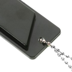 Durable Black Survival Whistle with Lanyard for Outdoor Camping Hiking Boating