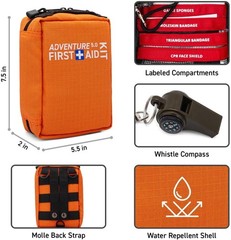 First Aid Kit for Camping, Hiking, Outdoors, OSHA Compliant