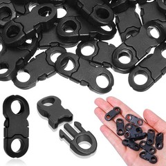 50 Pcs Mini Breakaway Buckles 6mm Side Release Plastic Buckle Clasps Quick