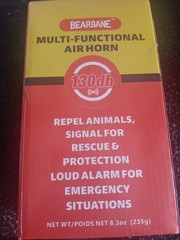 Bearbane Multi Functional Air Horn 130db Repels Animals 8.3oz NIB Free Shipping