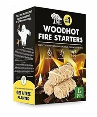 Woodhot Fire Starters 2pk Odorless Tasteless Natural Food Grade Chemical Free