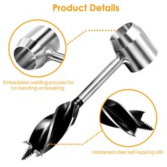 Outdoor Survival Tool Wood Drill Manual Hand Auger Wrench for Bushcraft Settlers