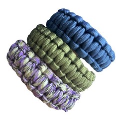 Para Cord Survival Bracelets Set Of Three Individual Bracelets.